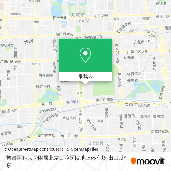 首都医科大学附属北京口腔医院地上停车场-出口地图