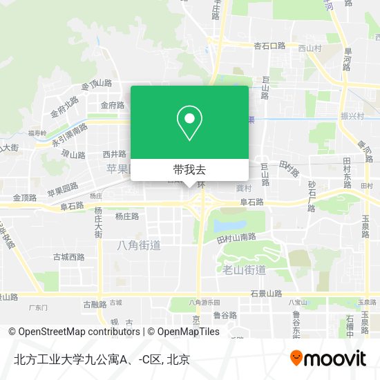 北方工业大学九公寓A、-C区地图