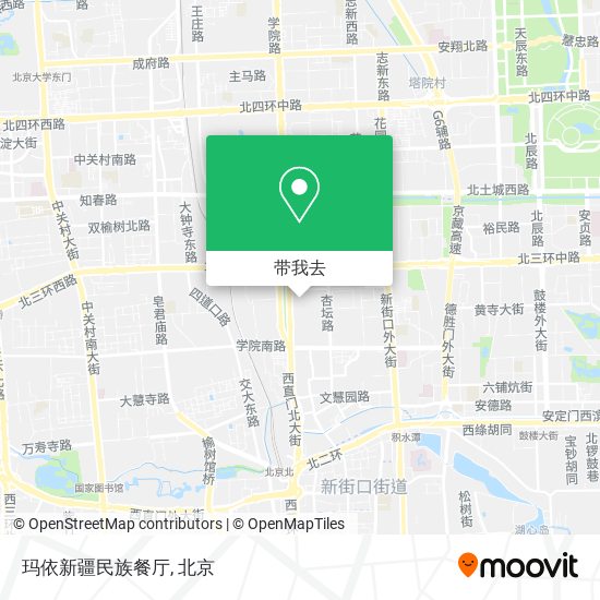 玛依新疆民族餐厅地图