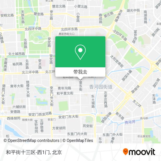 和平街十三区-西1门地图