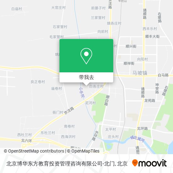 北京博华东方教育投资管理咨询有限公司-北门地图