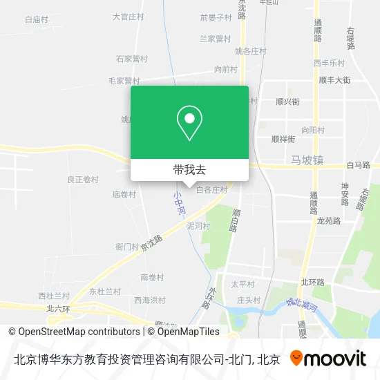 北京博华东方教育投资管理咨询有限公司-北门地图