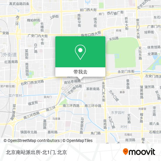 北京南站派出所-北1门地图