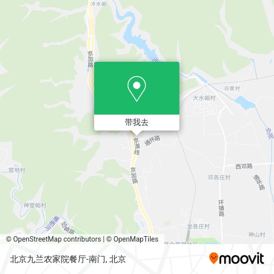 北京九兰农家院餐厅-南门地图
