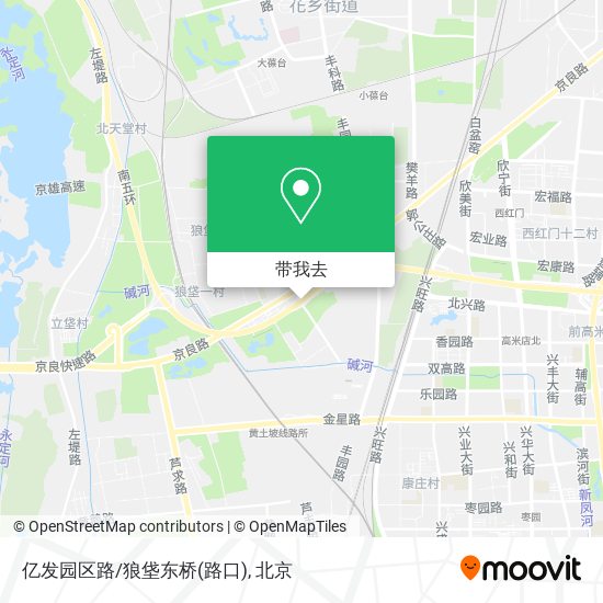 亿发园区路/狼垡东桥(路口)地图
