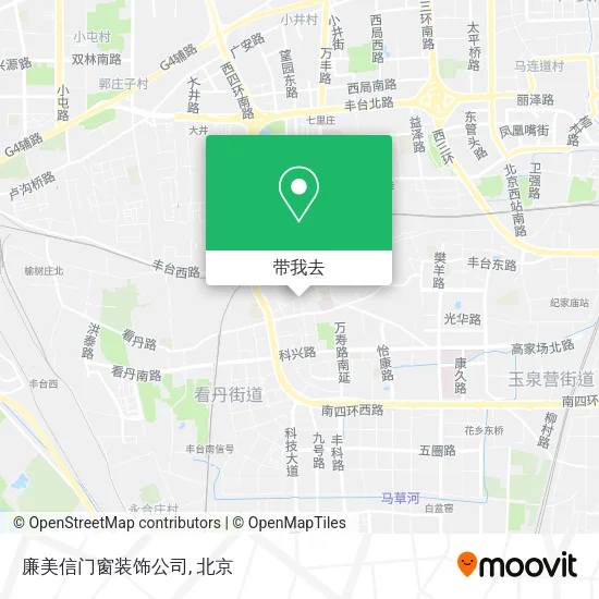 廉美信门窗装饰公司地图