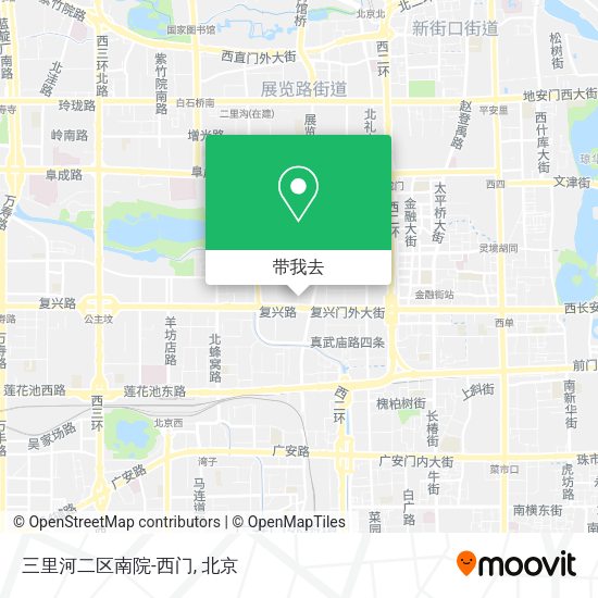 三里河二区南院-西门地图