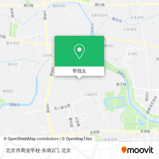 北京市商业学校-东南2门地图