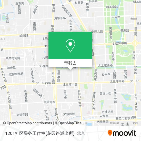 1201社区警务工作室(花园路派出所)地图