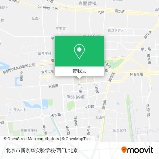 北京市新京华实验学校-西门地图