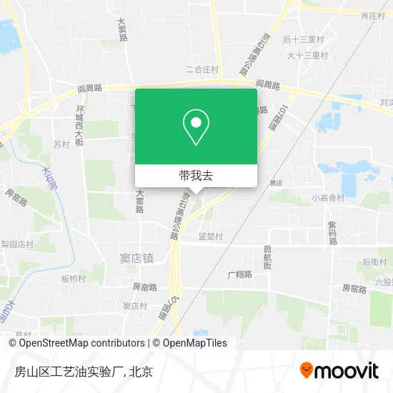 房山区工艺油实验厂地图