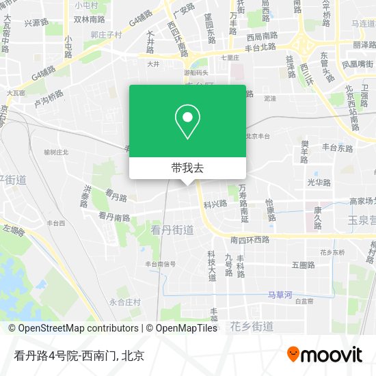 看丹路4号院-西南门地图
