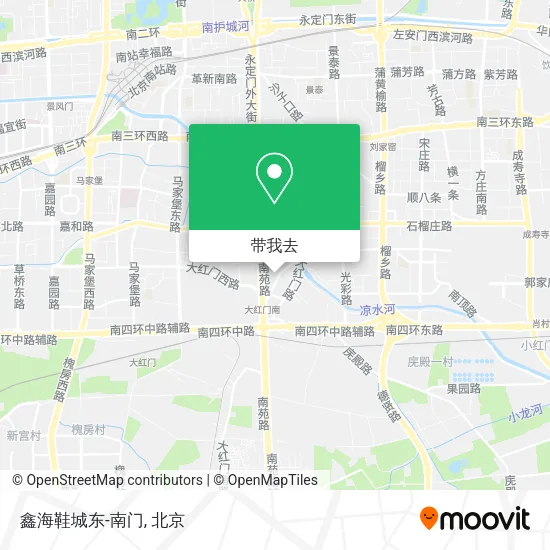 鑫海鞋城东-南门地图