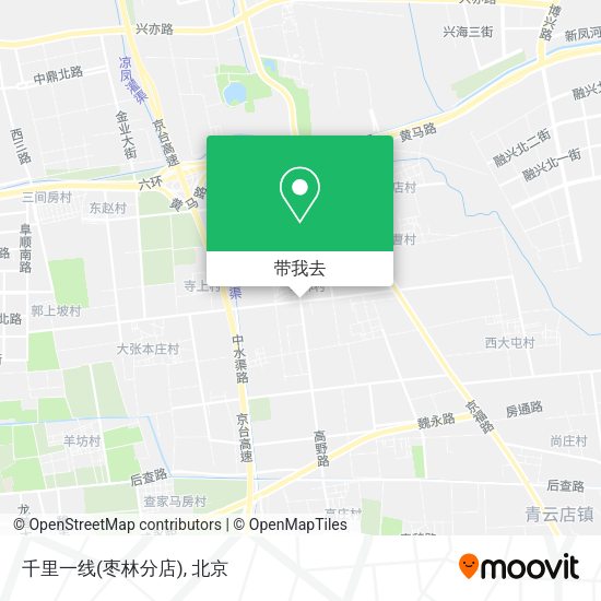 千里一线(枣林分店)地图