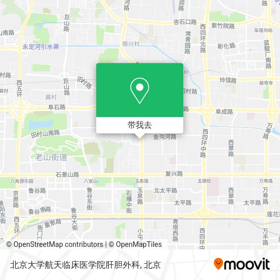 北京大学航天临床医学院肝胆外科地图