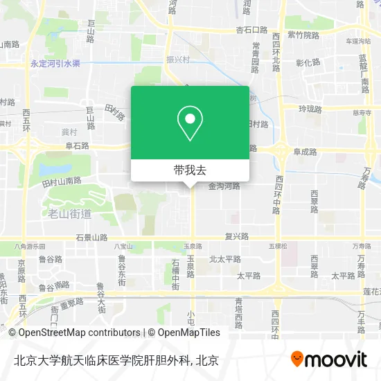 北京大学航天临床医学院肝胆外科地图