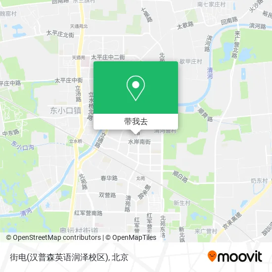街电(汉普森英语润泽校区)地图