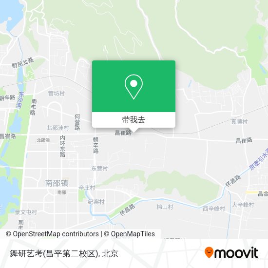 舞研艺考(昌平第二校区)地图