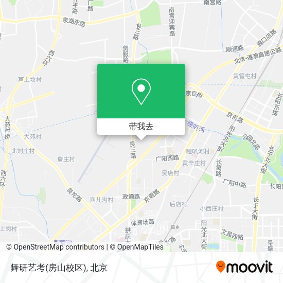 舞研艺考(房山校区)地图