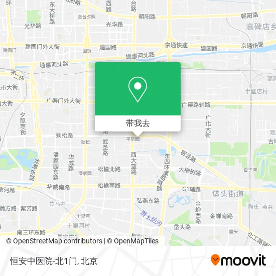 恒安中医院-北1门地图