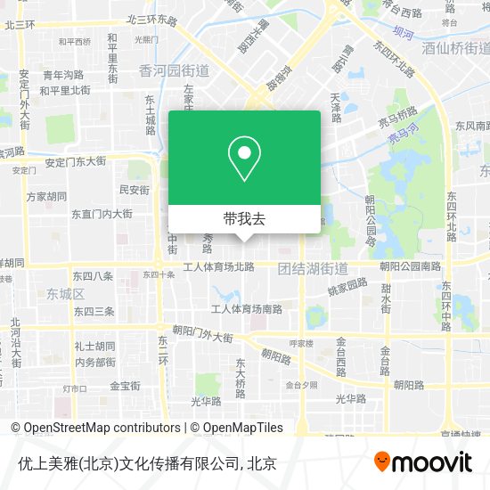 优上美雅(北京)文化传播有限公司地图