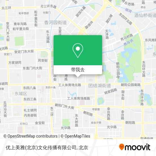 优上美雅(北京)文化传播有限公司地图