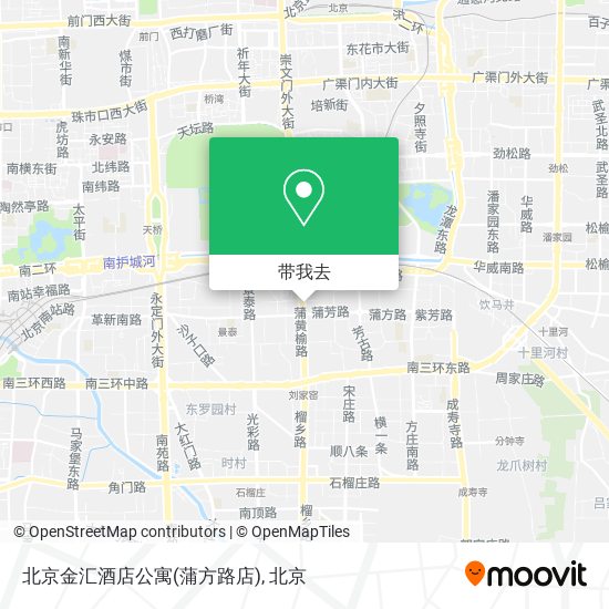 北京金汇酒店公寓(蒲方路店)地图
