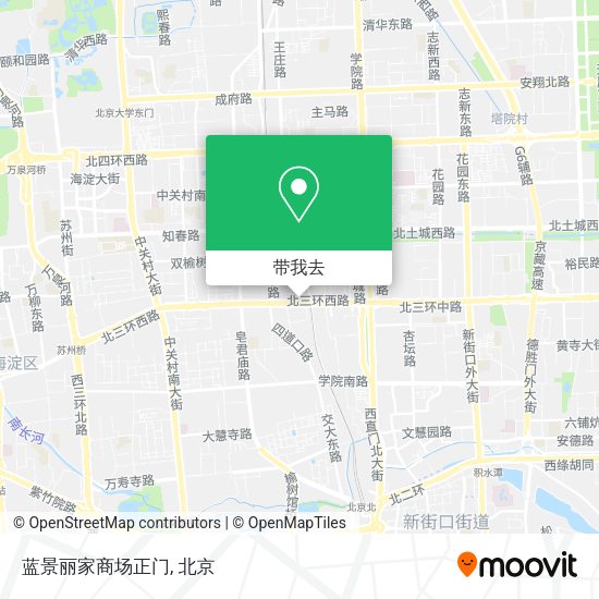 蓝景丽家商场正门地图