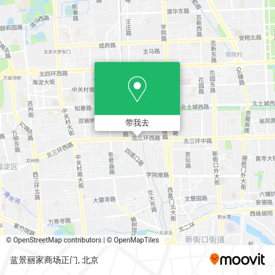 蓝景丽家商场正门地图