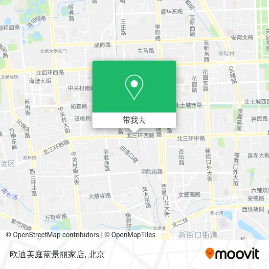 欧迪美庭蓝景丽家店地图