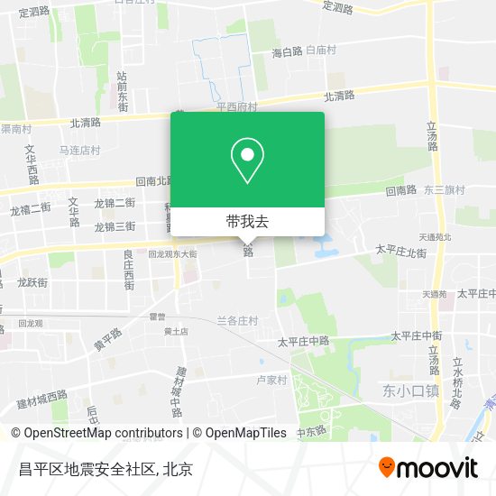 昌平区地震安全社区地图