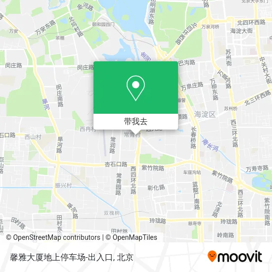 馨雅大厦地上停车场-出入口地图