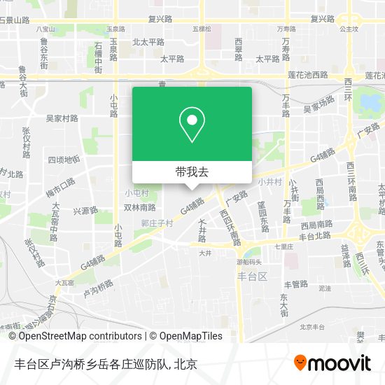 丰台区卢沟桥乡岳各庄巡防队地图