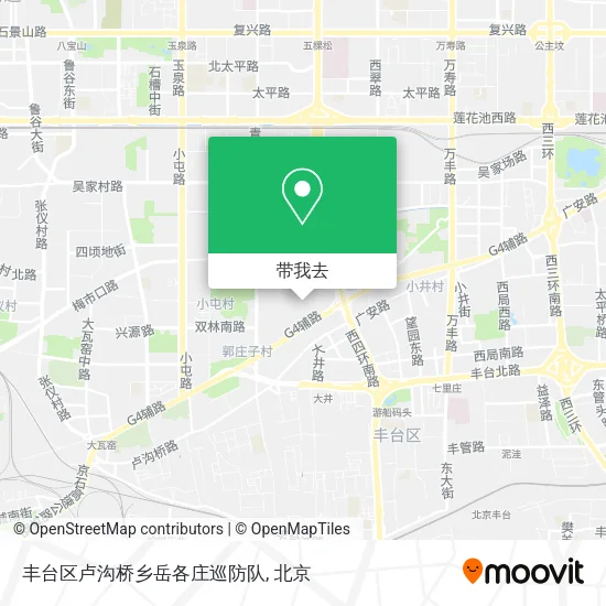 丰台区卢沟桥乡岳各庄巡防队地图