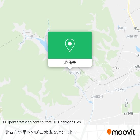 北京市怀柔区沙峪口水库管理处地图