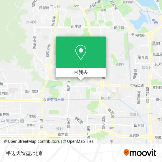 半边天造型地图