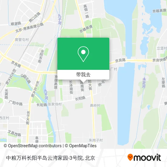中粮万科长阳半岛云湾家园-3号院地图
