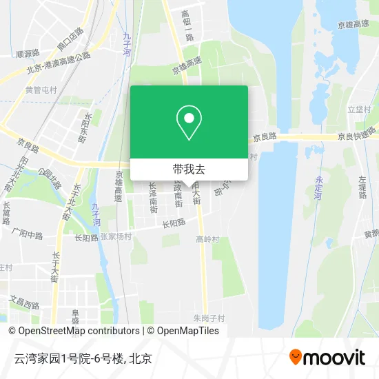 云湾家园1号院-6号楼地图