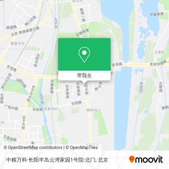 中粮万科·长阳半岛云湾家园1号院-北门地图