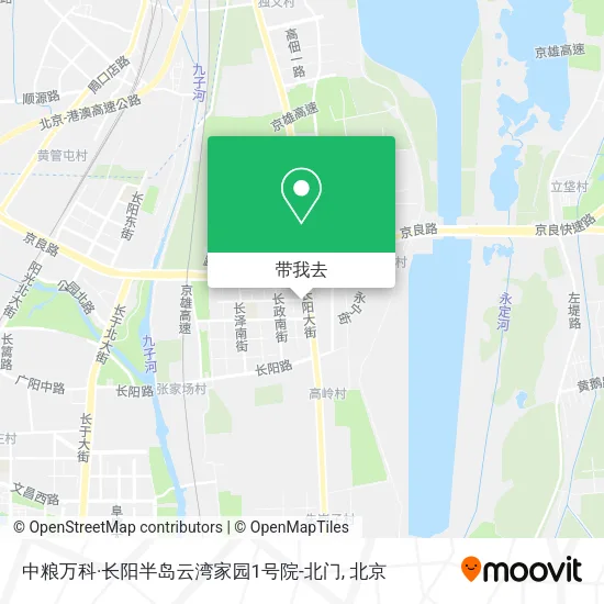 中粮万科·长阳半岛云湾家园1号院-北门地图