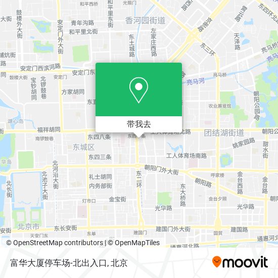富华大厦停车场-北出入口地图