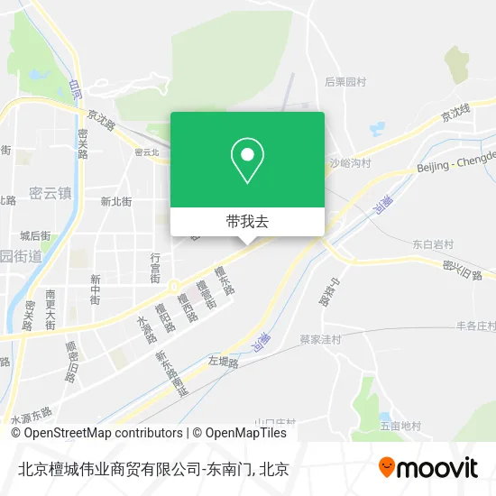 北京檀城伟业商贸有限公司-东南门地图