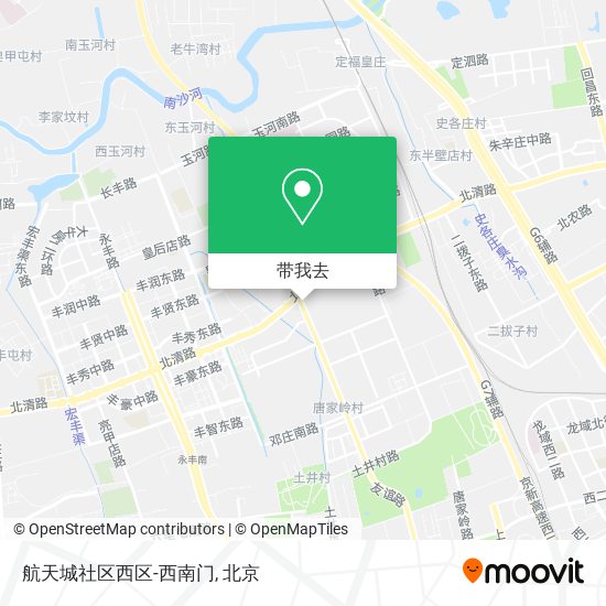航天城社区西区-西南门地图