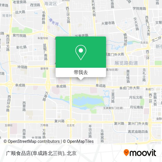 广顺食品店(阜成路北三街)地图