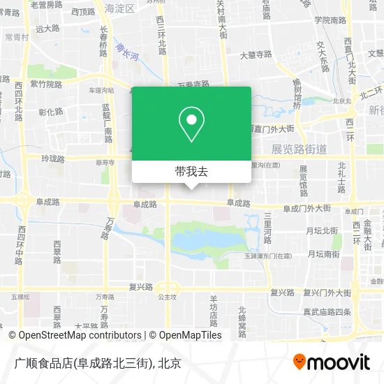 广顺食品店(阜成路北三街)地图