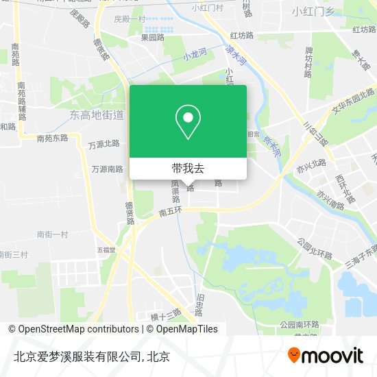 北京爱梦溪服装有限公司地图