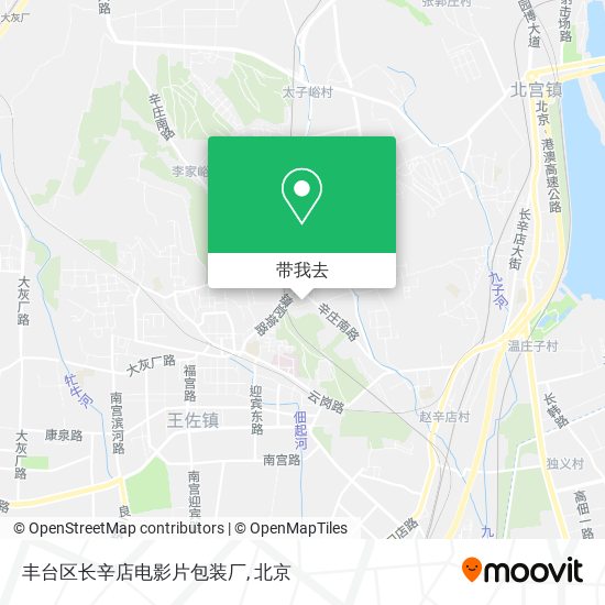 丰台区长辛店电影片包装厂地图