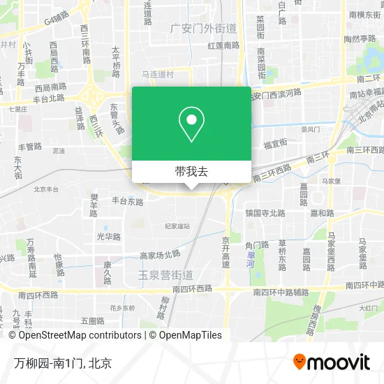 万柳园-南1门地图