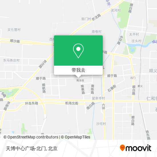 天博中心广场-北门地图