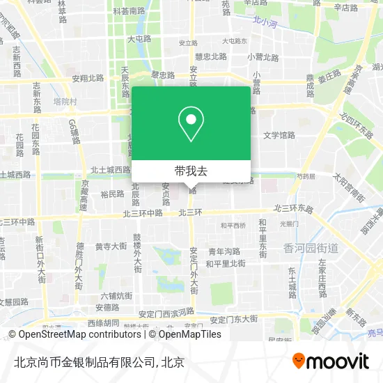 北京尚币金银制品有限公司地图